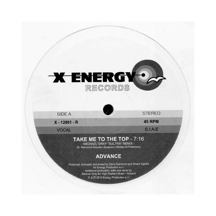 ADVANCE - TAKE ME TO THE TOP (MICHAEL GRAY REMIX) - VINYL